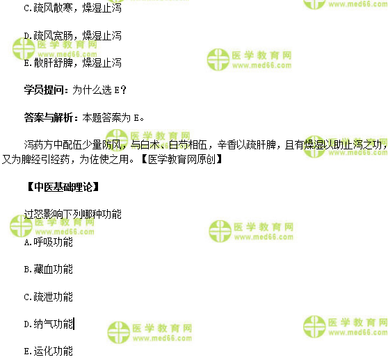 医学教育网-中医内科主治医师《答疑周刊》2018年第5期