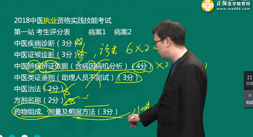 2018年中医、中西医医师实践技能考试备考指导（视频）