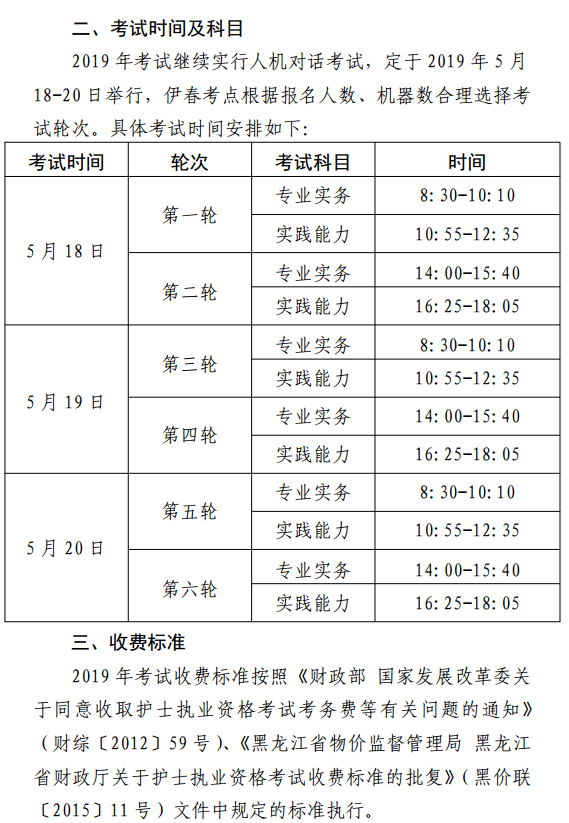黑龙江伊春2019年护士资格考试