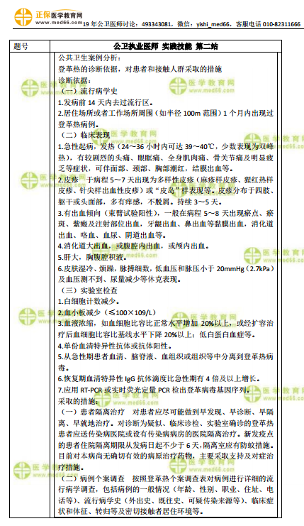 2018年执业医师实践技能考试模拟题仿真练习