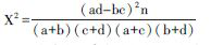 四格表资料χ2检验的专用公式 