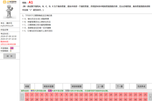 临床助理医师计算机考试全真模拟系统