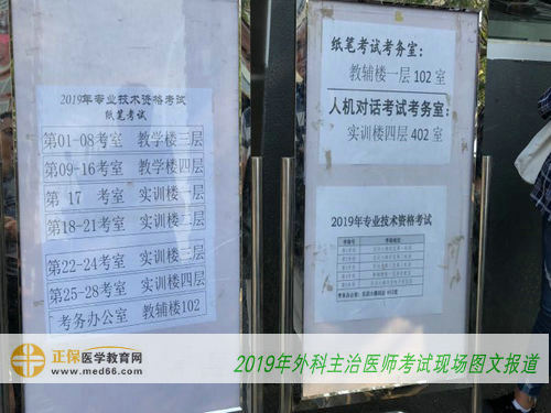 2019年外科主治医师考试现场图文