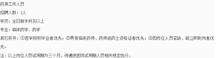 2021年1月份贵州省安顺市紫云县人民医院第一批招聘医疗岗位啦（编外）