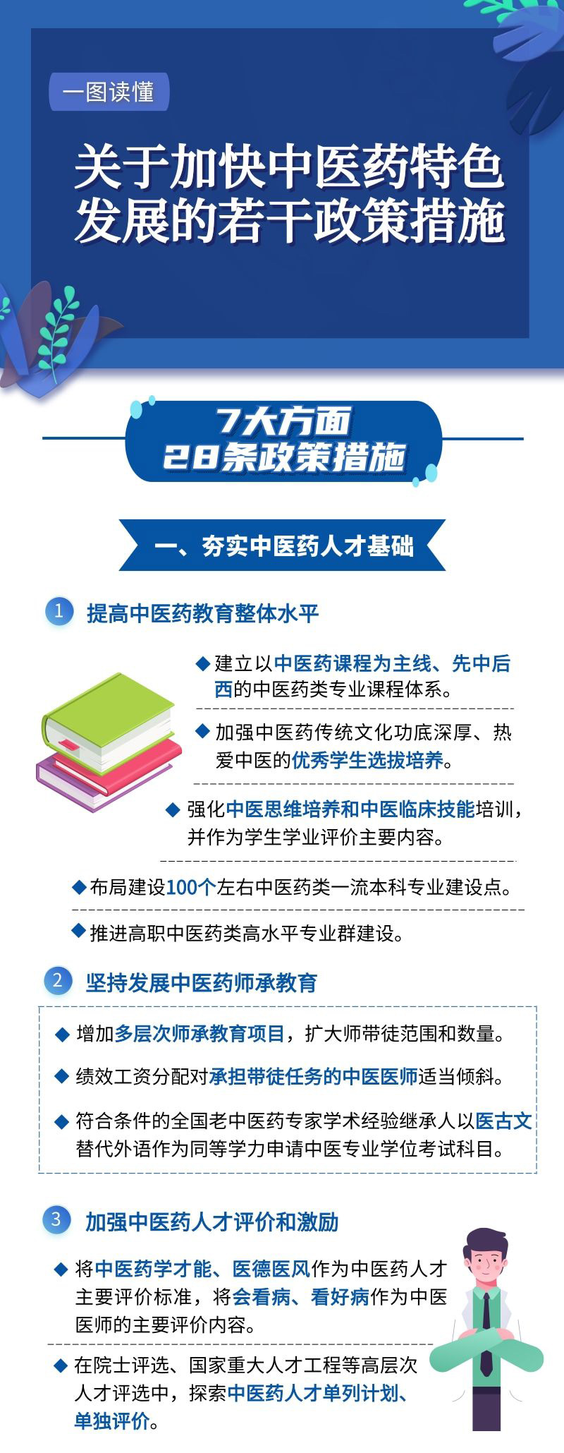 关于加快中医药特色发展的若干政策措施