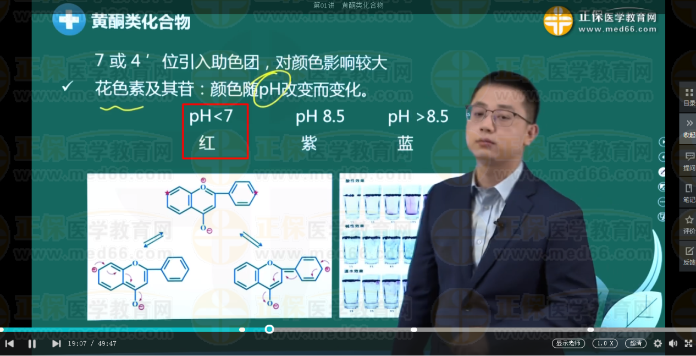 花色素在酸中颜色
