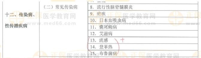 传染病、性传播疾病新增内容
